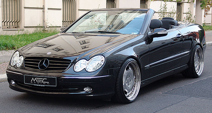 W209 A209 CLK Mercedes Tuning AMG Bodykit Felgen Auspuff Spurverbreiterung Carbon