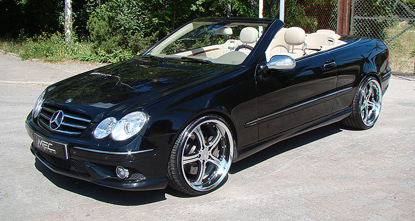 W209 A209 CLK Mercedes Tuning AMG Bodykit Wheels Exhaust Spacer Carbon