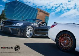 R230 SL Roadster Mercedes Tuning AMG Bodykit Felgen Auspuff Spurverbreiterung Carbon
