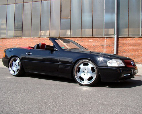 R129 SL Roadster Mercedes Tuning AMG Bodykit Wheels Exhaust Spacer Carbon