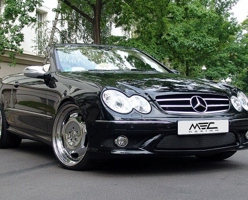 W209 A209 CLK Mercedes Tuning AMG Bodykit Felgen Auspuff Spurverbreiterung Carbon