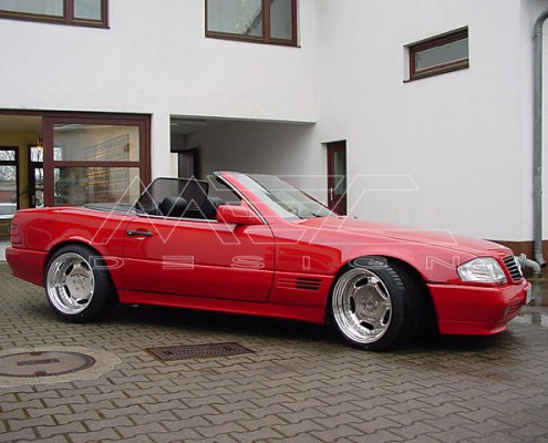 R129 SL Roadster Mercedes Tuning AMG Bodykit Wheels Exhaust Spacer Carbon