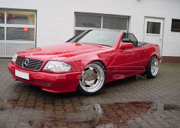 R129 SL Roadster Mercedes Tuning AMG Bodykit Wheels Exhaust Spacer Carbon