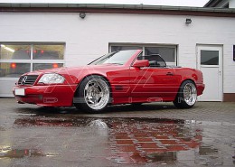R129 SL Roadster Mercedes Tuning AMG Bodykit Felgen Auspuff Spurverbreiterung Carbon