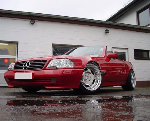 R129 SL Roadster Mercedes Tuning AMG Bodykit Wheels Exhaust Spacer Carbon