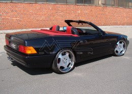 R129 SL Roadster Mercedes Tuning AMG Bodykit Felgen Auspuff Spurverbreiterung Carbon