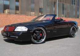 R129 SL Roadster Mercedes Tuning AMG Bodykit Felgen Auspuff Spurverbreiterung Carbon