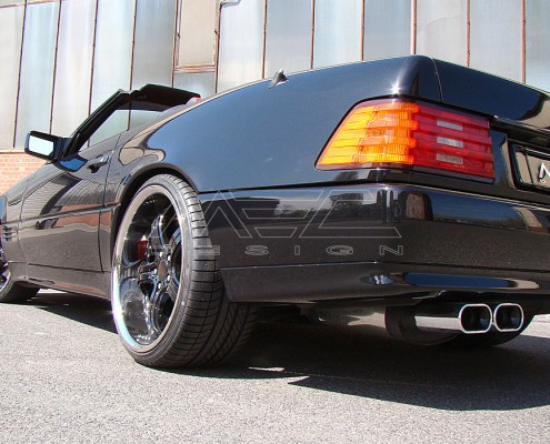 R129 SL Roadster Mercedes Tuning AMG Bodykit Wheels Exhaust Spacer Carbon