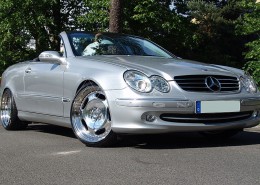W209 A209 CLK Mercedes Tuning AMG Bodykit Felgen Auspuff Spurverbreiterung Carbon