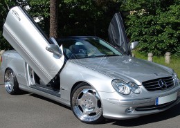 W209 A209 CLK Mercedes Tuning AMG Bodykit Wheels Exhaust Spacer Carbon