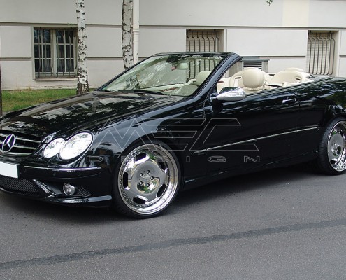 W209 A209 CLK Mercedes Tuning AMG Bodykit Felgen Auspuff Spurverbreiterung Carbon