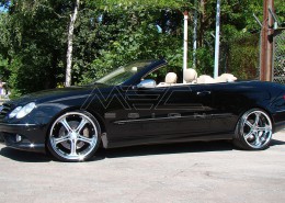 W209 A209 CLK Mercedes Tuning AMG Bodykit Felgen Auspuff Spurverbreiterung Carbon