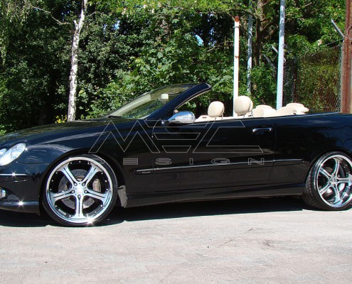 W209 A209 CLK Mercedes Tuning AMG Bodykit Felgen Auspuff Spurverbreiterung Carbon