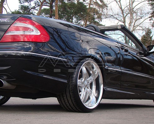W209 A209 CLK Mercedes Tuning AMG Bodykit Felgen Auspuff Spurverbreiterung Carbon