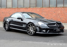 R230 SL Roadster Mercedes Tuning AMG Bodykit Felgen Auspuff Spurverbreiterung Carbon