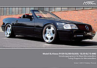 R129 SL Roadster Mercedes Tuning AMG Bodykit Felgen Auspuff Spurverbreiterung Carbon