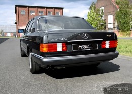 W126 SEL SEC Mercedes Tuning AMG Bodykit Felgen Auspuff Spurverbreiterung Carbon