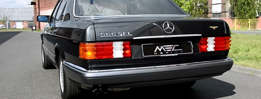 W126 SEL SEC Mercedes Tuning AMG Bodykit Felgen Auspuff Spurverbreiterung Carbon