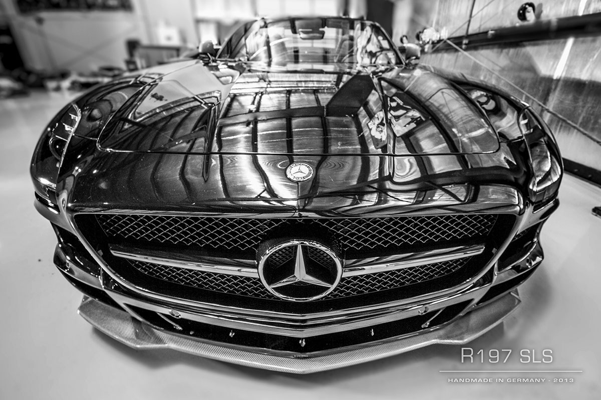 SLS R197 Mercedes Tuning AMG Bodykit Wheels Exhaust Spacer Carbon